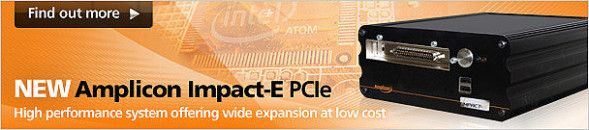 Embedded-PC mit Atom 525 Prozessor und PCIe-Steckplatz